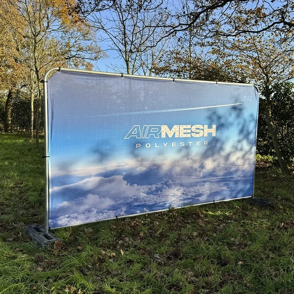 Airmesh Polyester Heras Fencing Banner - Front